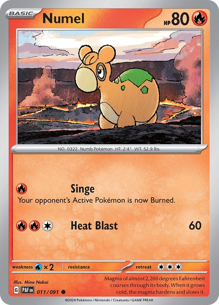 Image for Numel (011/091) (PAF) - Pokemon