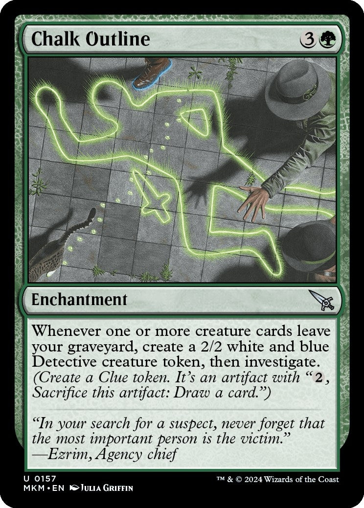 Image for Chalk Outline (157) - Magic: The Gathering
