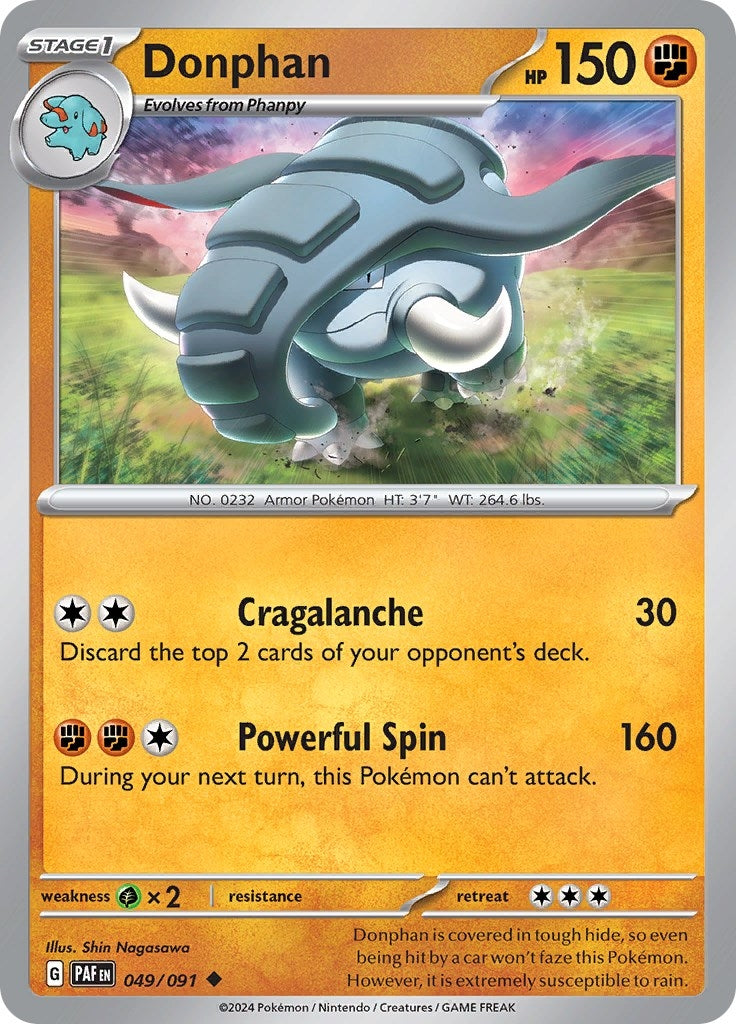 Image for Donphan (049/091) (PAF) - Pokemon