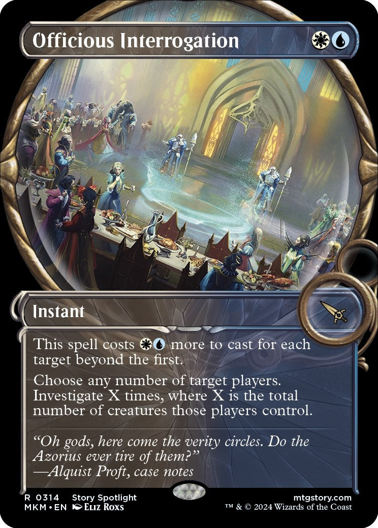 Image for Officious Interrogation (Showcase) (314) - Magic: The Gathering