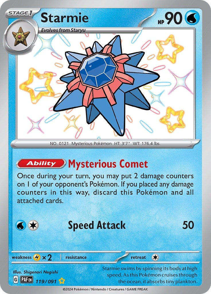 Image for Starmie (119/091) (PAF) - Pokemon