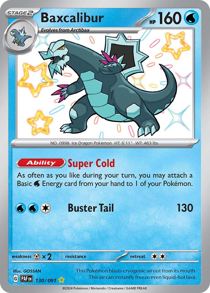 Image for Baxcalibur (130/091) (PAF) - Pokemon
