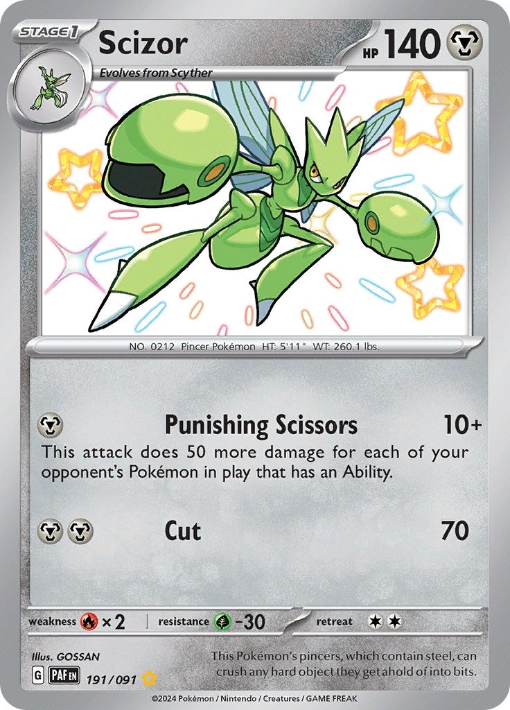 Image for Scizor (191/091) (PAF) - Pokemon