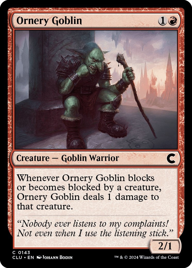 Image for Ornery Goblin (143) - Magic: The Gathering
