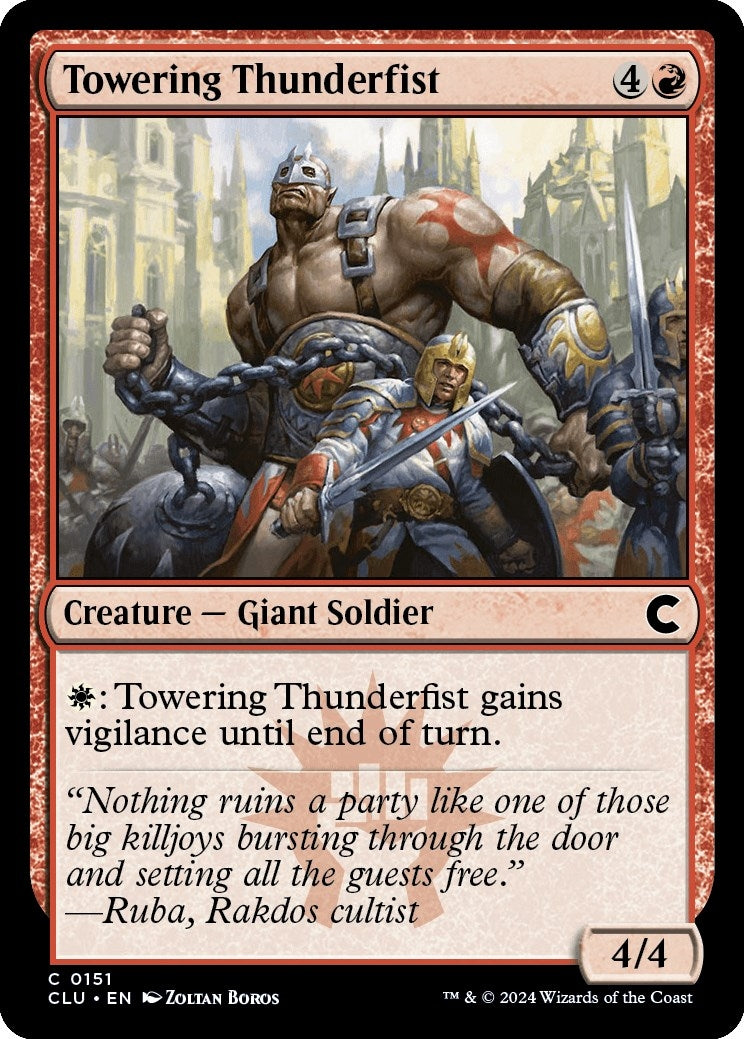 Image for Towering Thunderfist (151) - Magic: The Gathering