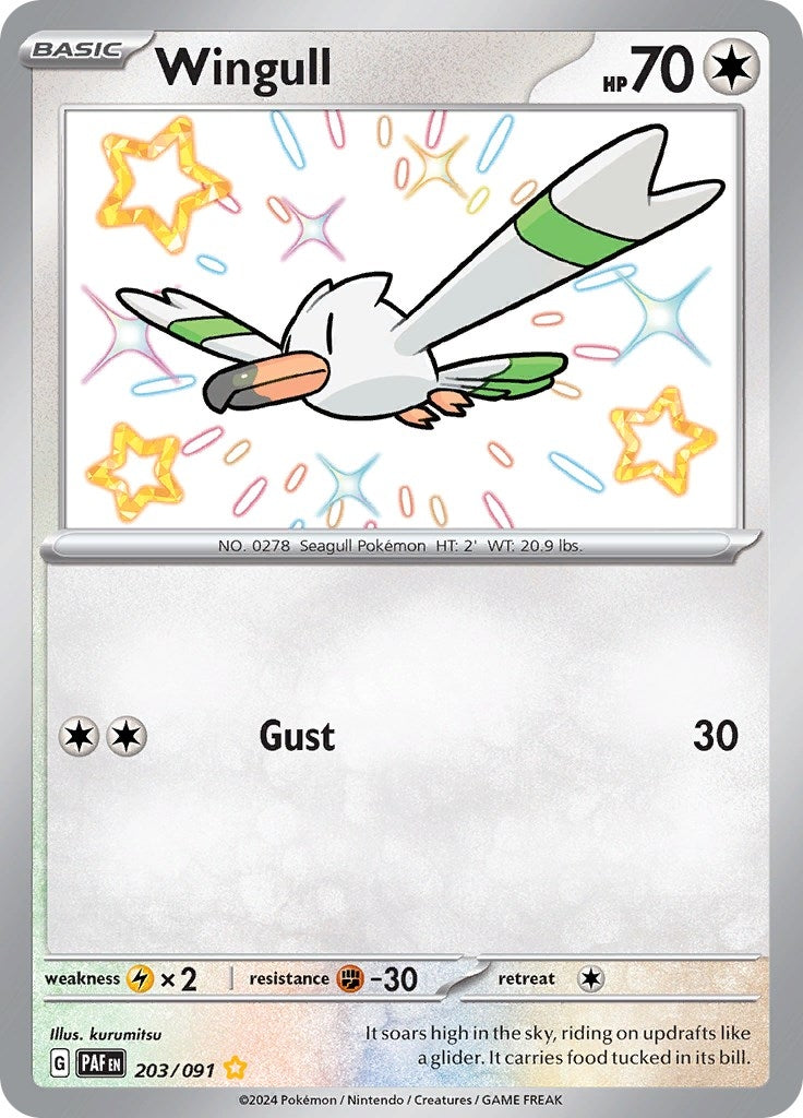 Image for Wingull (203/091) (PAF) - Pokemon
