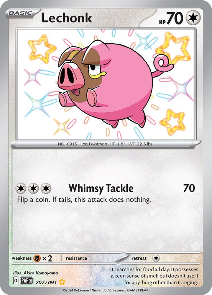 Image for Lechonk (207/091) (PAF) - Pokemon