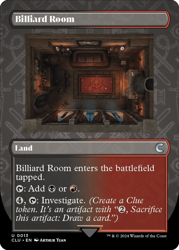 Image for Billiard Room (Borderless) (13) - Magic: The Gathering
