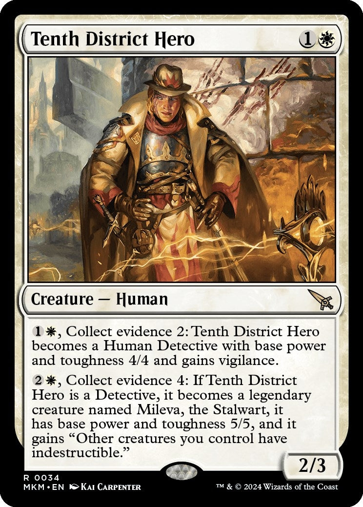 Image for Tenth District Hero (34) (MKM) - Magic: The Gathering