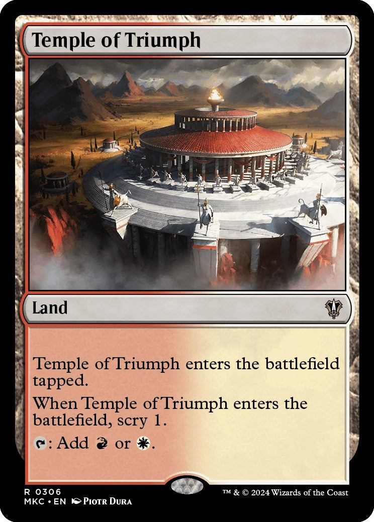 Image for Temple of Triumph (306) (MKC) - Magic: The Gathering