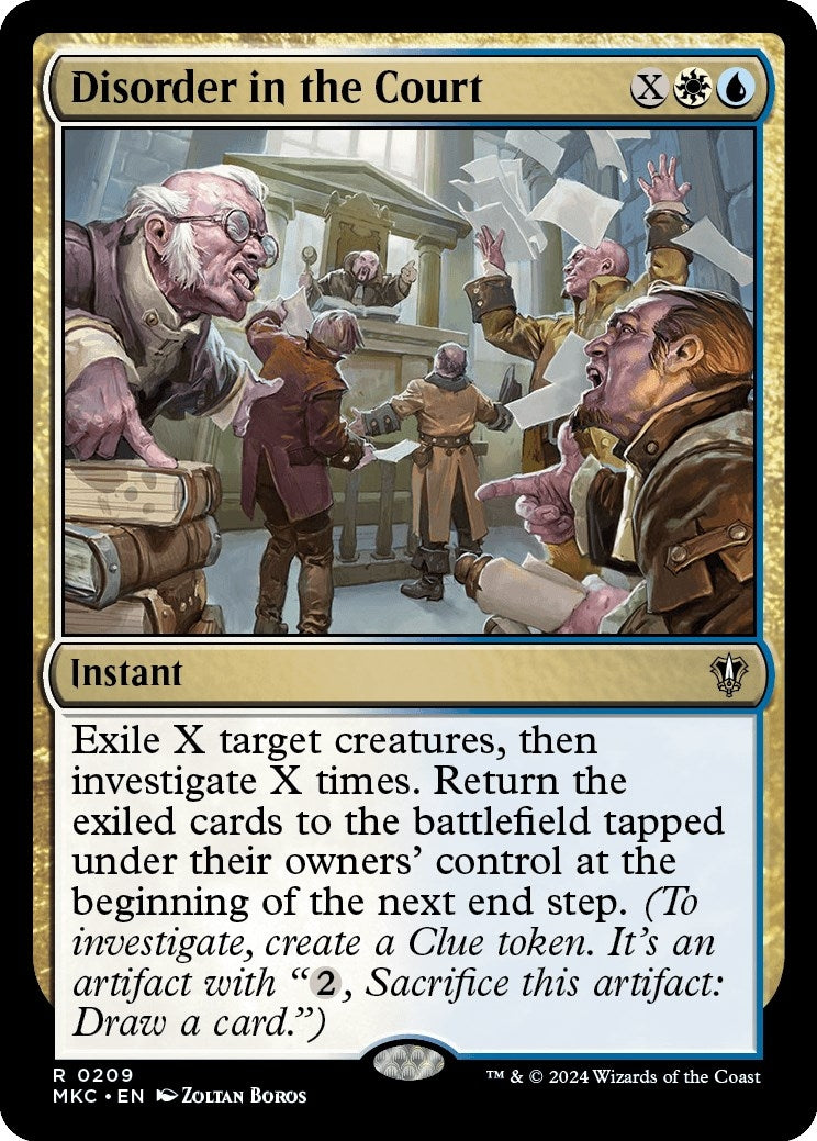 Image for Disorder in the Court (209) (MKC) - Magic: The Gathering