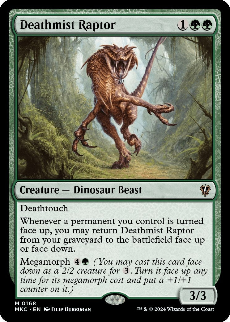 Image for Deathmist Raptor (168) - Magic: The Gathering