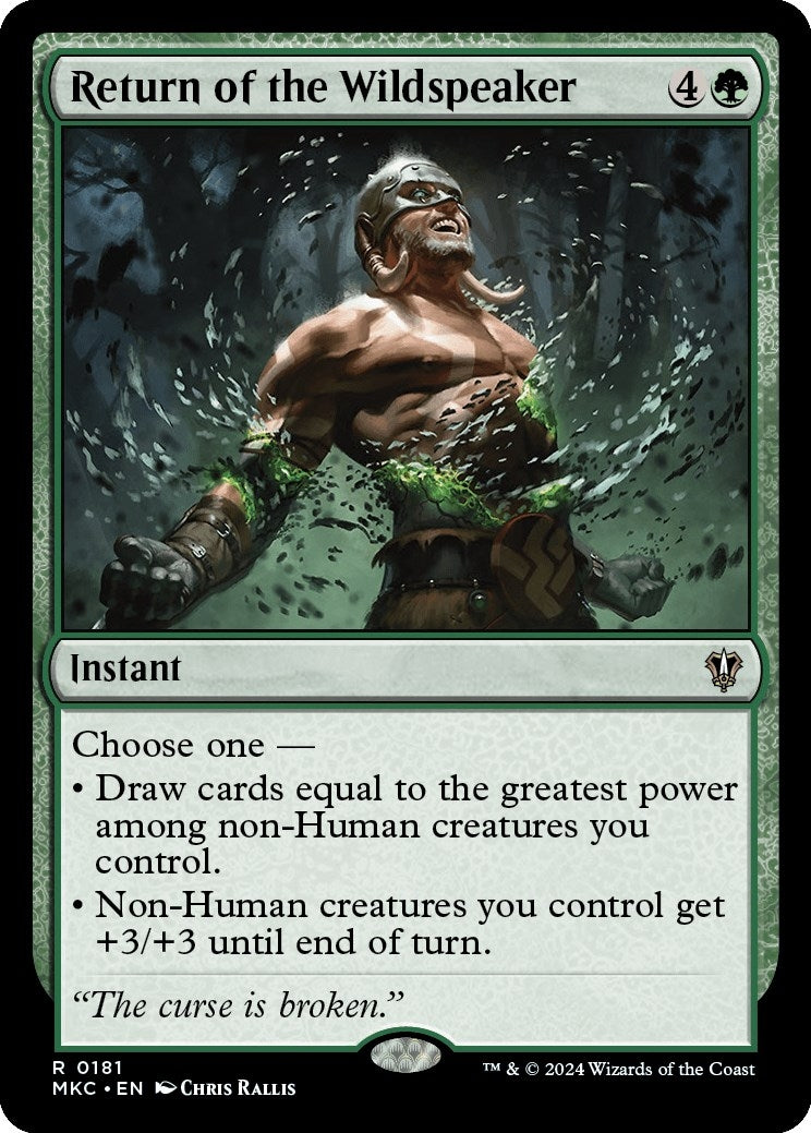 Image for Return of the Wildspeaker (181) - Magic: The Gathering