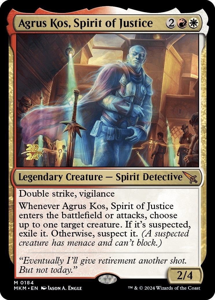 Image for Agrus Kos, Spirit of Justice (184) (PRE) - Magic: The Gathering