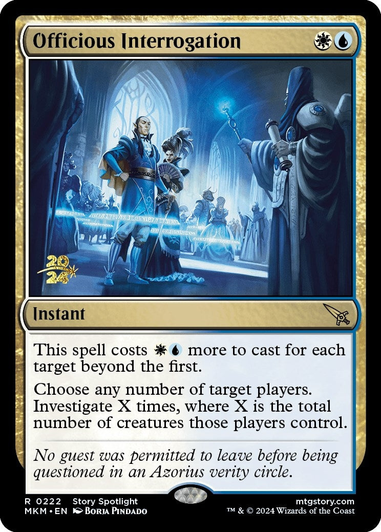 Image for Officious Interrogation (222) - Magic: The Gathering