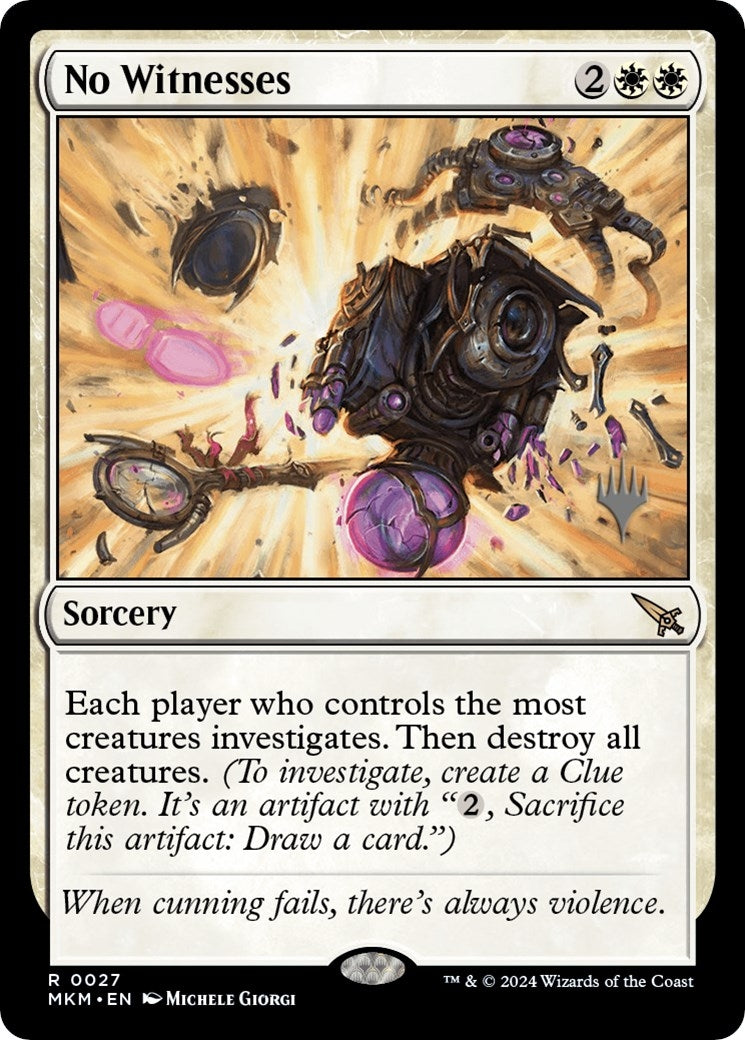 Image for No Witnesses (27) (PPMKM) - Magic: The Gathering