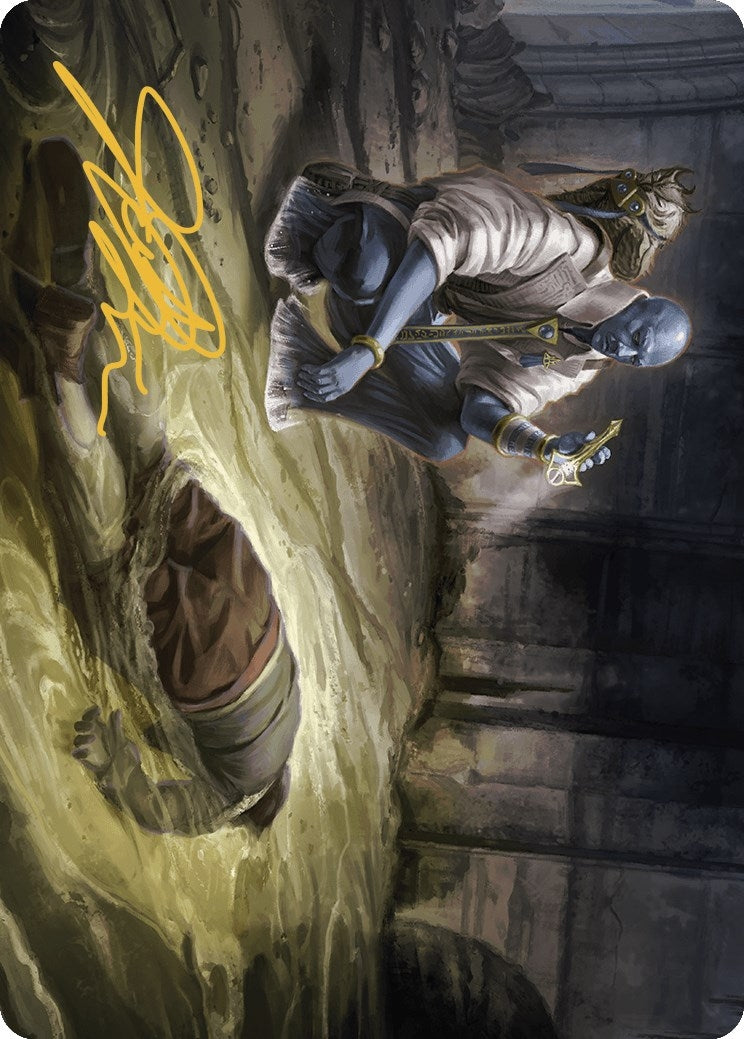 Image for Drag the Canal Art Card (Gold-Stamped Signature) (19) (ASMKM) - Magic: The Gathering
