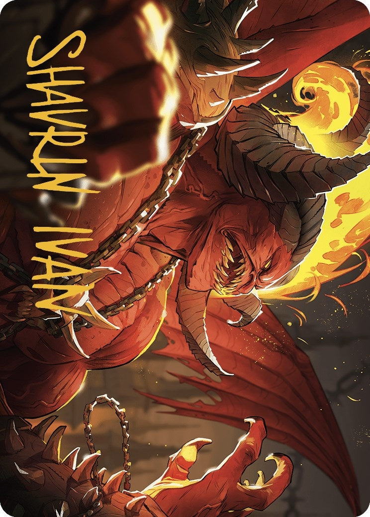 Image for Rakdos, Patron of Chaos Art Card (45/49) (Gold-Stamped Signature) (45) (ASMKM) - Magic: The Gathering