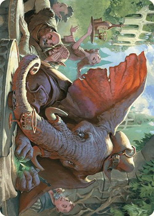 Image for Loxodon Eavesdropper Art Card (15) - Magic: The Gathering