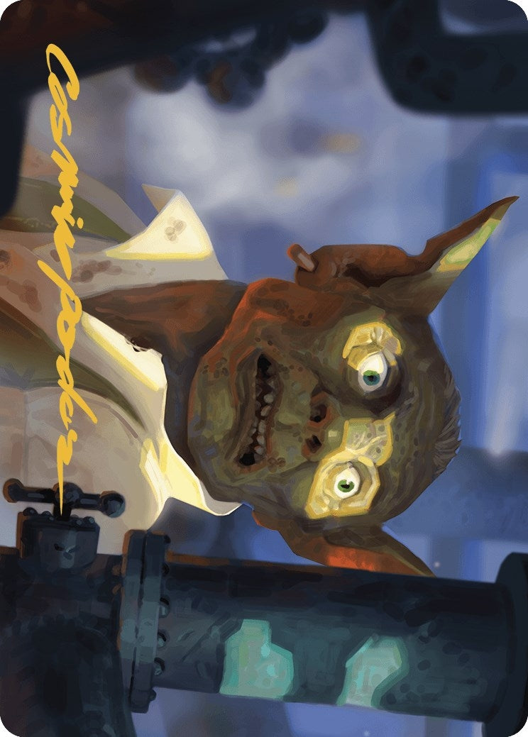 Image for Fugitive Codebreaker Art Card (Gold-Stamped Signature) (39) (ASMKM) - Magic: The Gathering