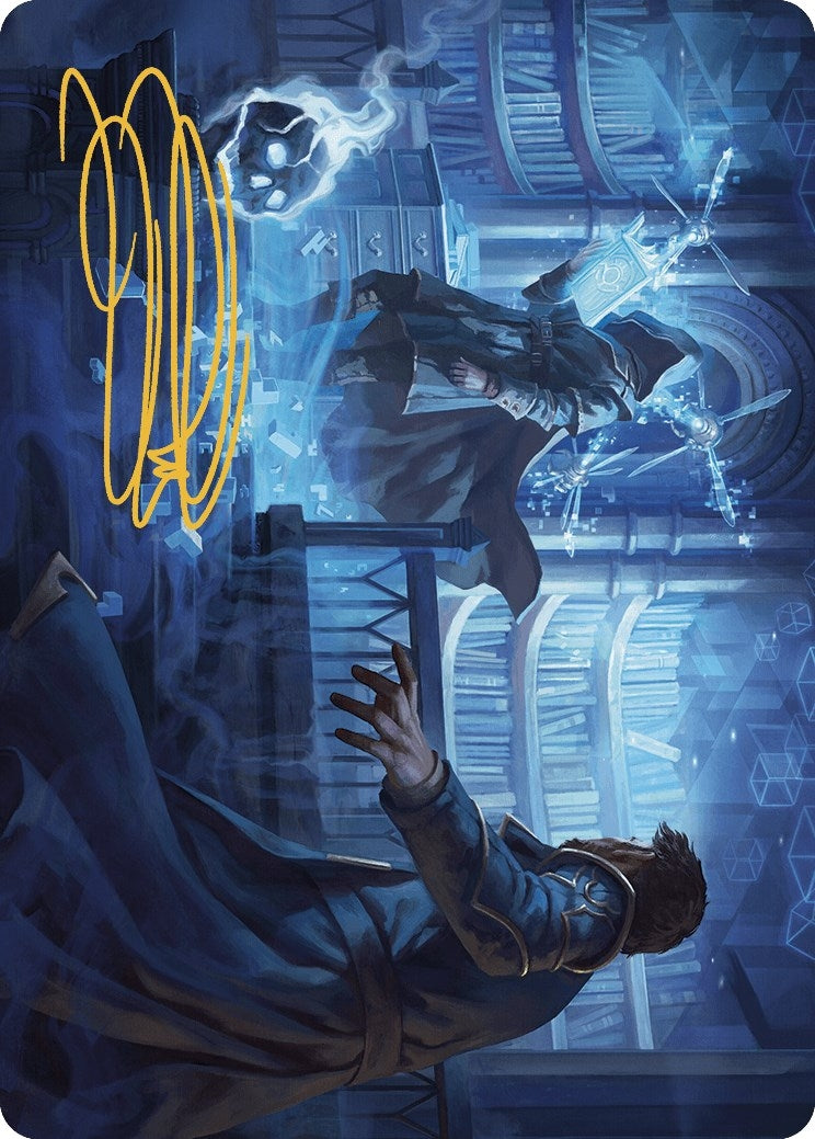 Image for Intrude on the Mind Art Card (Gold-Stamped Signature) (6) (ASMKM) - Magic: The Gathering