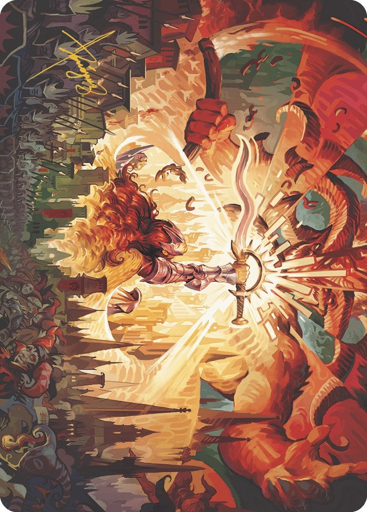 Image for Warleader's Call Art Card (23/49) (Gold-Stamped Signature) (23) (ASMKM) - Magic: The Gathering