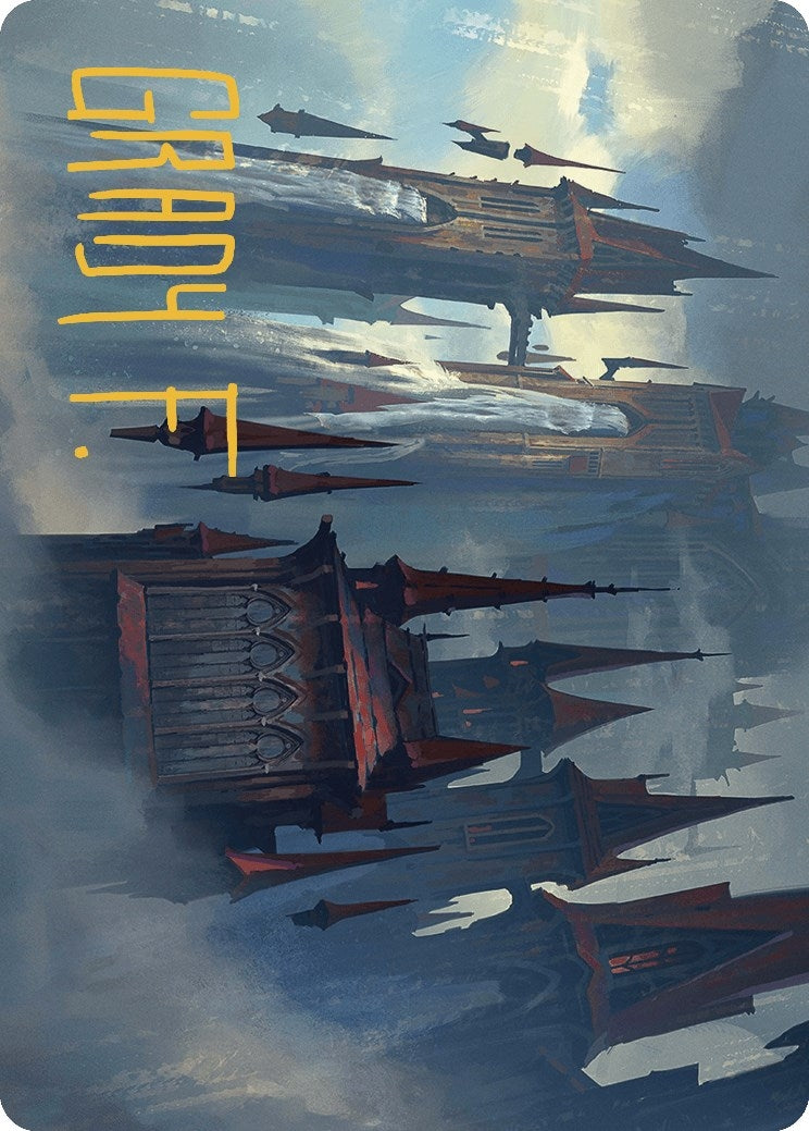Image for Thundering Falls Art Card (Gold-Stamped Signature) (27) (ASMKM) - Magic: The Gathering