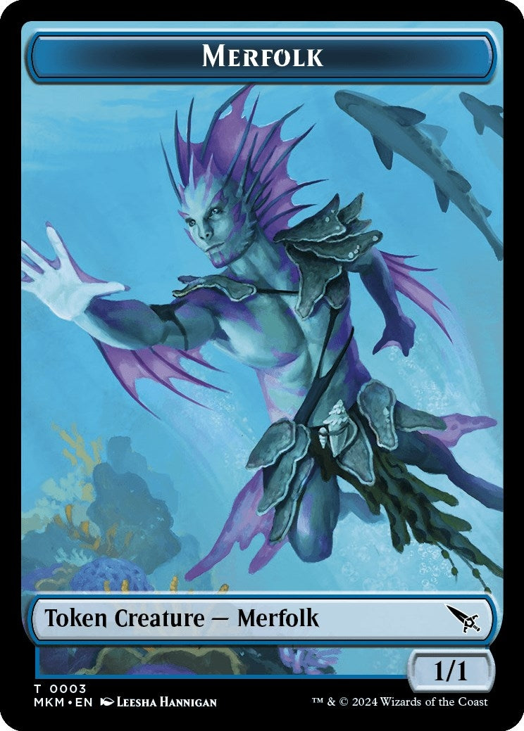 Image for Merfolk Token (3) (MKM) - Magic: The Gathering