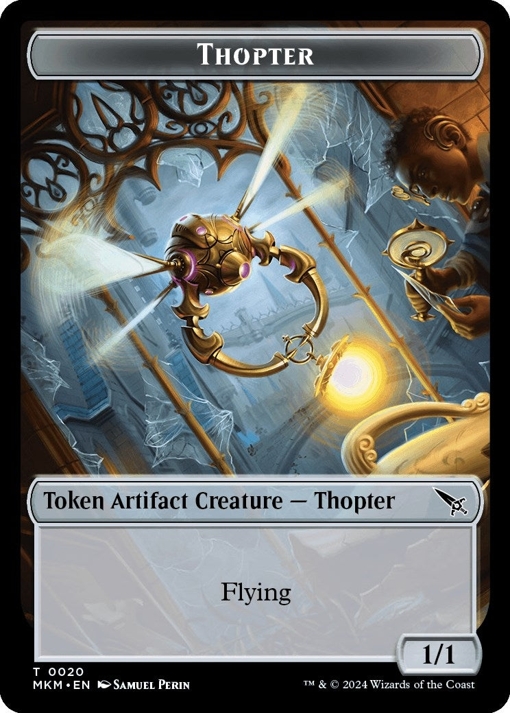 Image for Thopter (0020) // Bat Double-Sided Token (20 // 4) - Magic: The Gathering