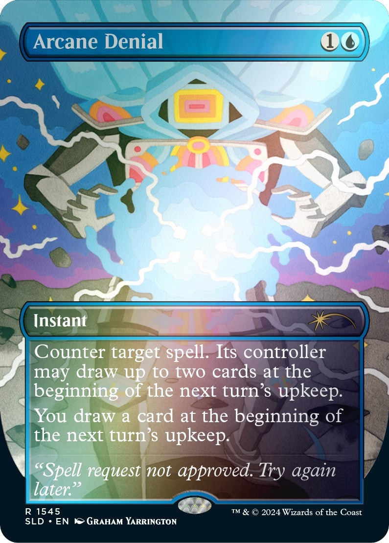 Image for Arcane Denial (Rainbow Foil) (1545) (SLD) - Magic: The Gathering
