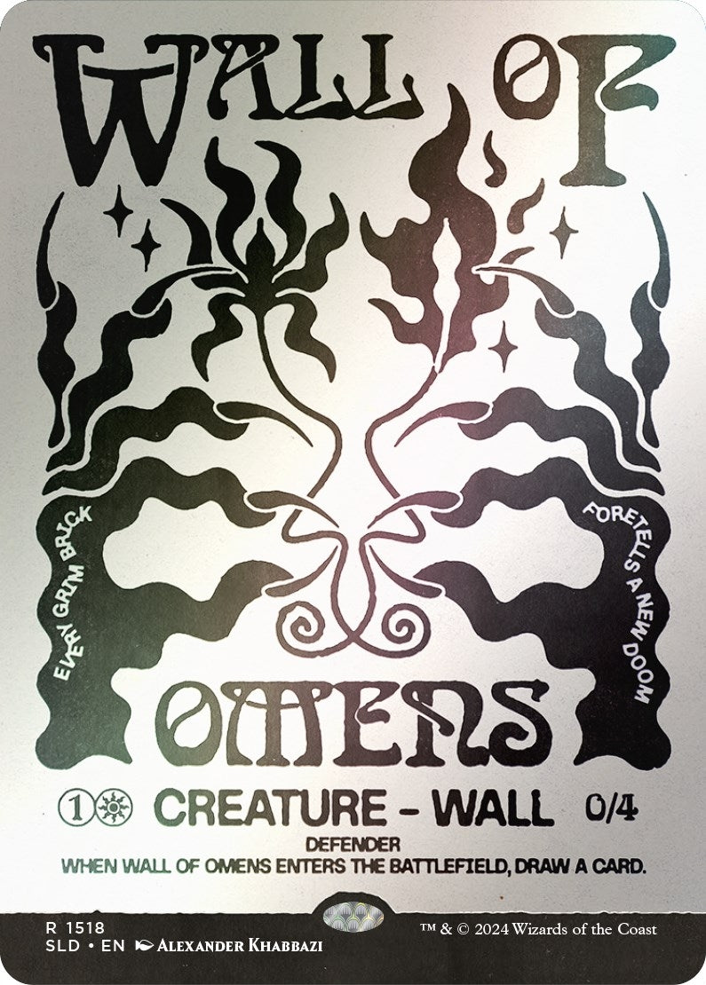 Image for Wall of Omens (Rainbow Foil) (1518) - Magic: The Gathering