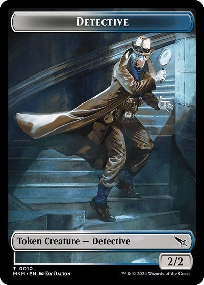 Image for Detective // Ooze Double-Sided Token (10 // 8) (MKM) - Magic: The Gathering