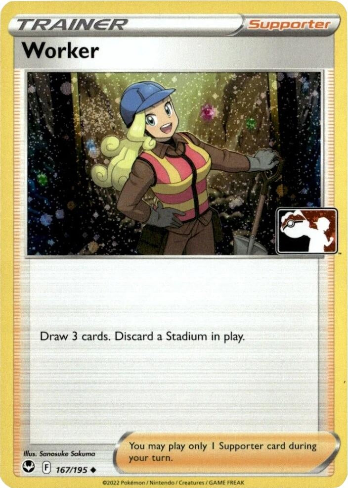 Image for Worker - 167/195 (Cosmos Holo) (167/195) - Pokemon