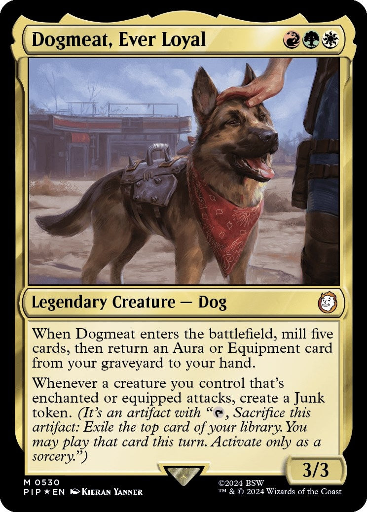 Image for Dogmeat, Ever Loyal (Surge Foil) (530) - Magic: The Gathering