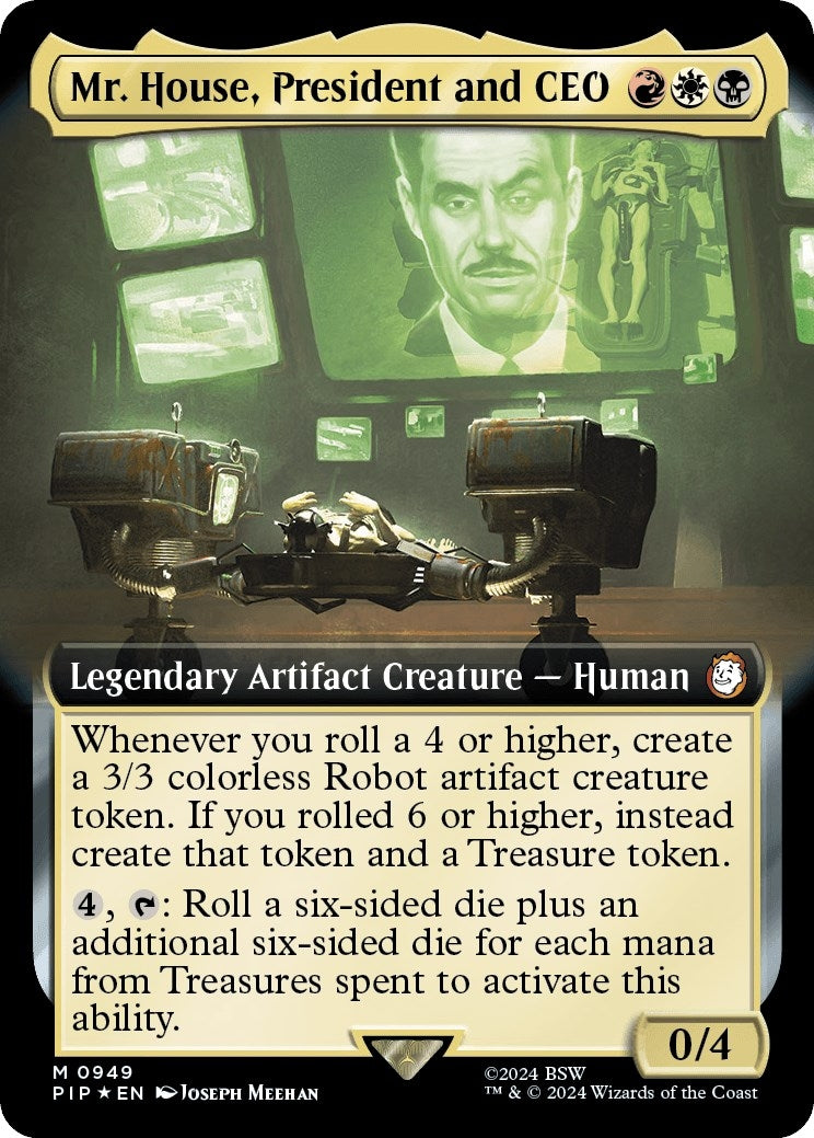 Image for Mr. House, President and CEO (Extended Art) (Surge Foil) (949) - Magic: The Gathering