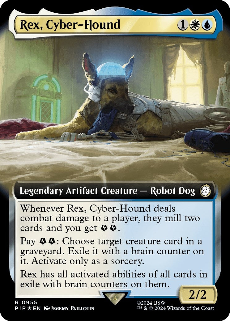 Image for Rex, Cyber-Hound (Extended Art) (Surge Foil) (955) - Magic: The Gathering