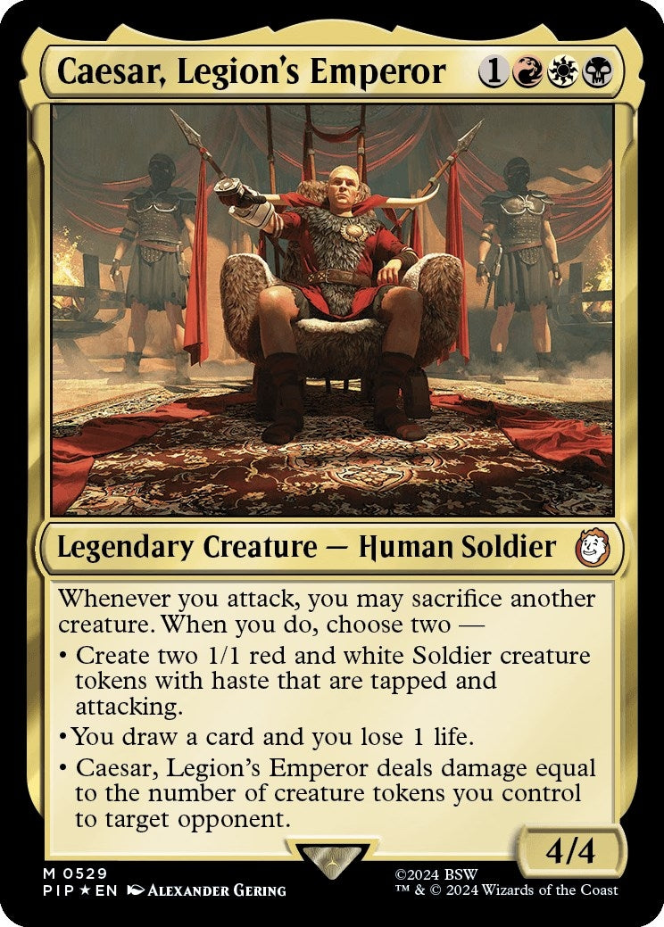 Image for Caesar, Legion's Emperor (Surge Foil) (529) - Magic: The Gathering