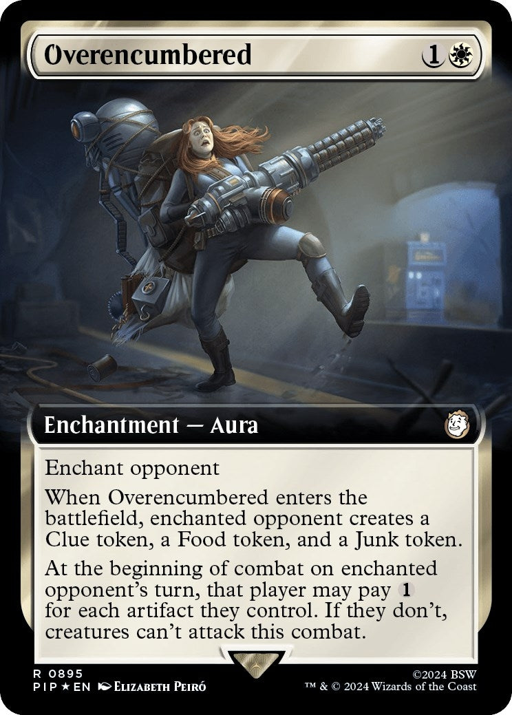 Image for Overencumbered (Extended Art) (Surge Foil) (895) - Magic: The Gathering