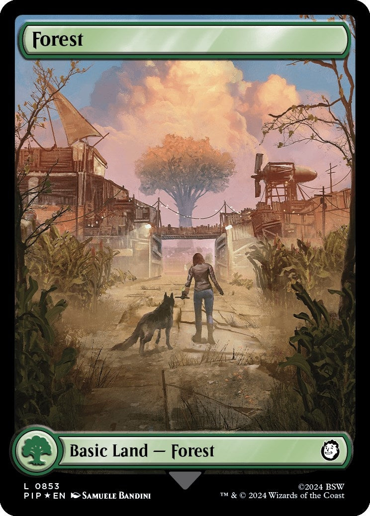 Image for Forest (0853) (Surge Foil) (853) - Magic: The Gathering