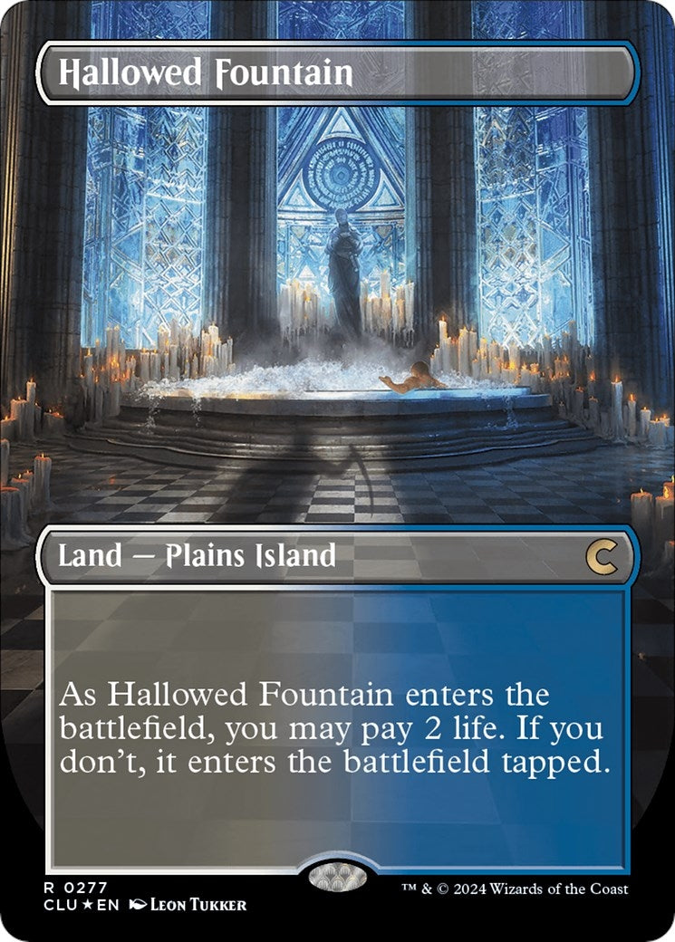 Image for Hallowed Fountain (Borderless) (277) - Magic: The Gathering