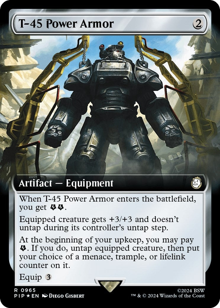 Image for T-45 Power Armor (Extended Art) (Surge Foil) (965) - Magic: The Gathering