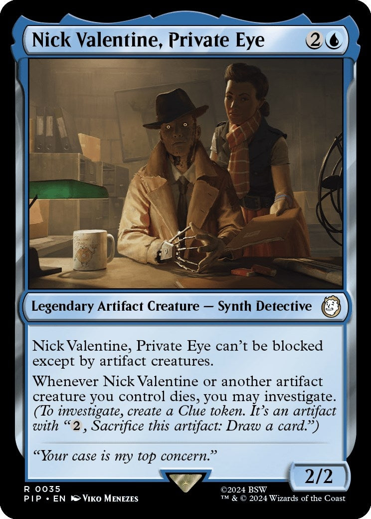 Image for Nick Valentine, Private Eye (35) - Magic: The Gathering