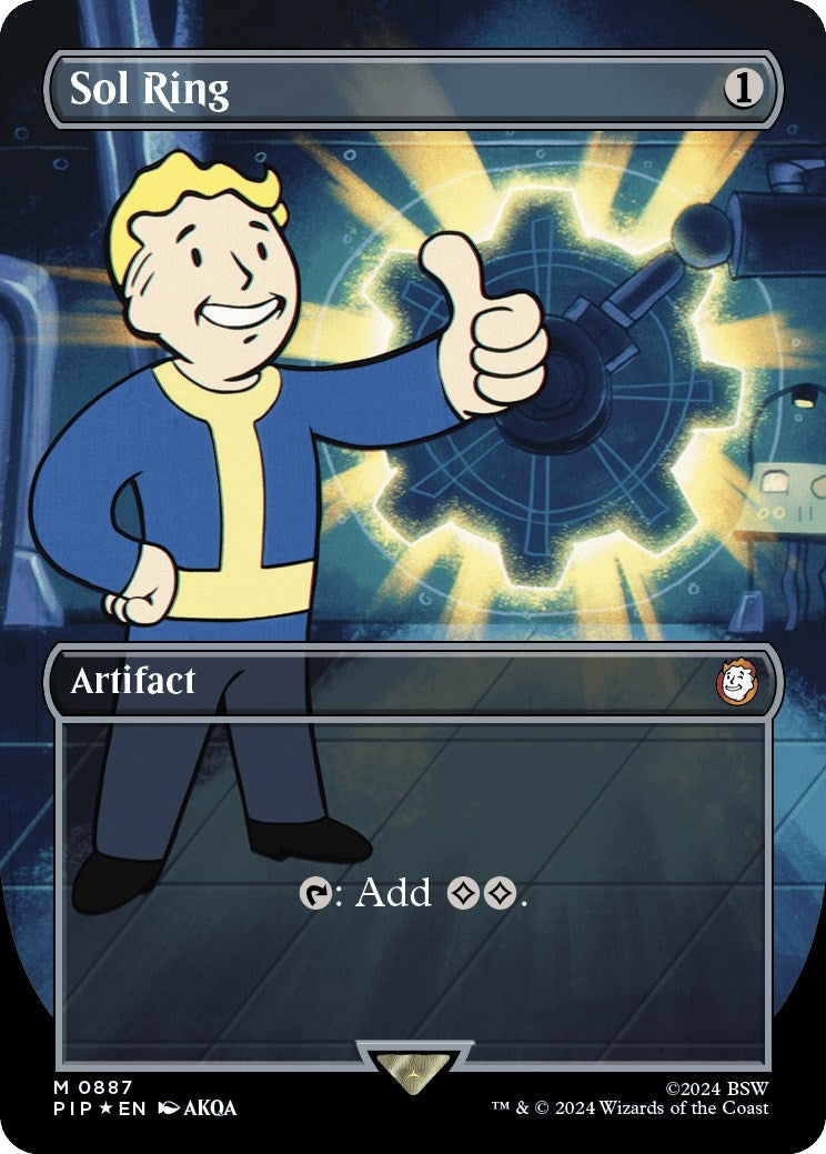 Image for Sol Ring (Borderless) (Surge Foil) (887) - Magic: The Gathering