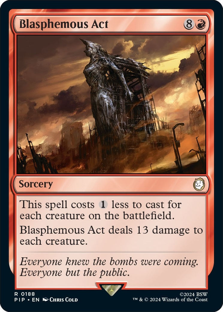 Image for Blasphemous Act (188) - Magic: The Gathering