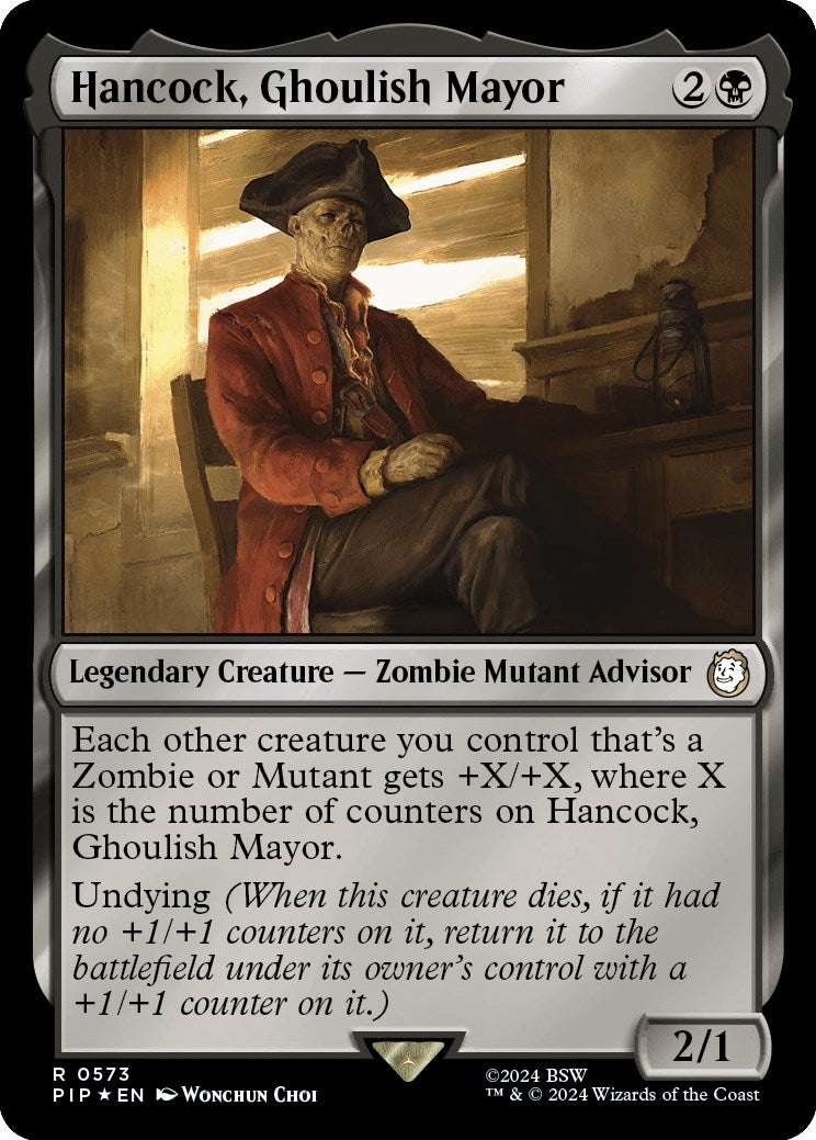 Image for Hancock, Ghoulish Mayor (Surge Foil) (573) - Magic: The Gathering