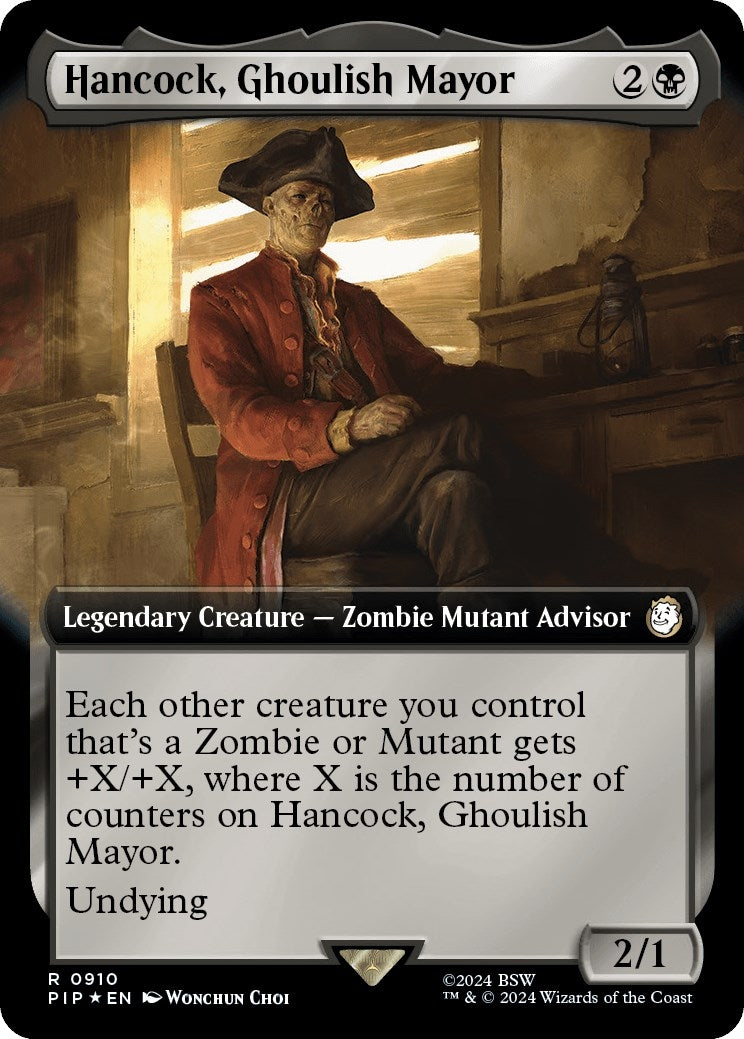 Image for Hancock, Ghoulish Mayor (Extended Art) (Surge Foil) (910) - Magic: The Gathering