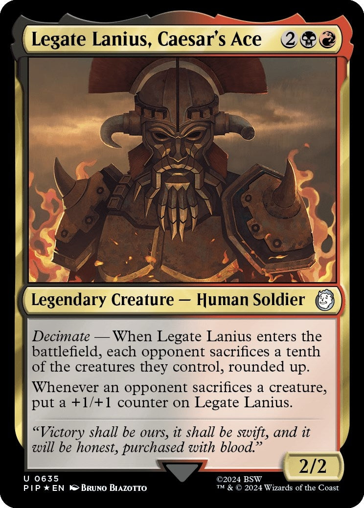 Image for Legate Lanius, Caesar's Ace (Surge Foil) (635) - Magic: The Gathering