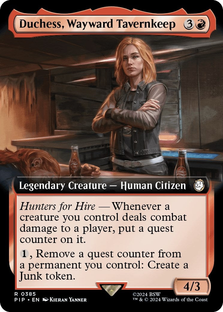 Image for Duchess, Wayward Tavernkeep (Extended Art) (385) - Magic: The Gathering
