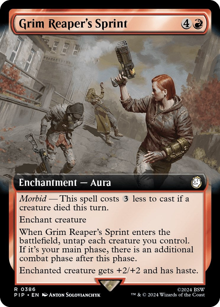 Image for Grim Reaper's Sprint (Extended Art) (386) - Magic: The Gathering