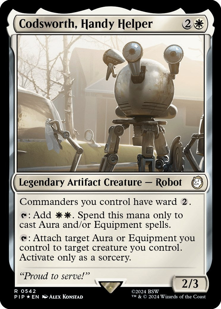 Image for Codsworth, Handy Helper (Surge Foil) (542) - Magic: The Gathering